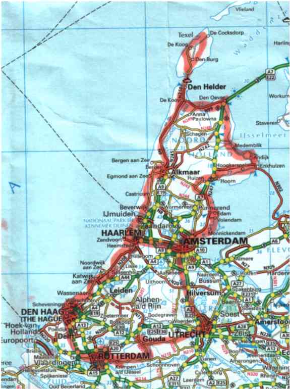 Map of Holland